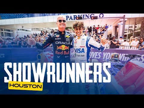 F1 Cars Do Donuts On The Streets of Houston! | Showrunners