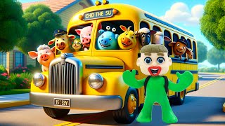 Wheels On The Bus Go Round and Round 🚌 Nursery Rhymes Song