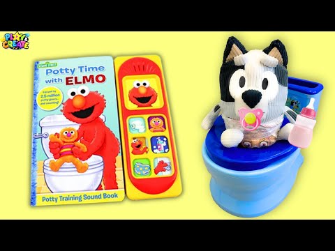 Bluey & Bingo - Potty Training with Baby Muffin and Elmo!