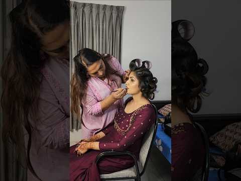 my happy work ✨❤️🫰 #bridalmakeup #bridelmakup #wedding #makeup #makeuplook