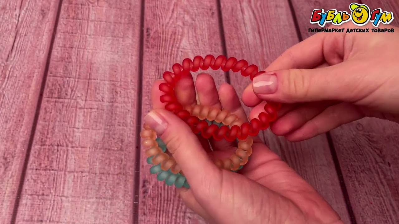 Резинки-пружинки Lilly & Mia летние неоновые полупрозрачные - видео Резинки-пружинки Lilly & Mia летние неоновые полупрозрачные - видео