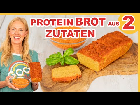 Protein - Brot selber backen nur 2 Zutaten schmeckt MEGA - wenig Kalorien &  glutenfrei & viel Eisen