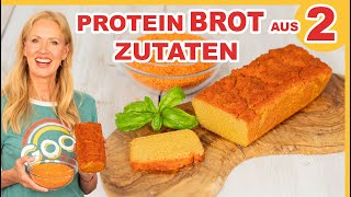 Protein - Brot selber backen nur 2 Zutaten schmeckt MEGA - wenig Kalorien &  glutenfrei & viel Eisen