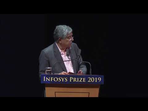 Nandan Nilekani announces the winner of the Infosys Prize 2019 in Life Sciences