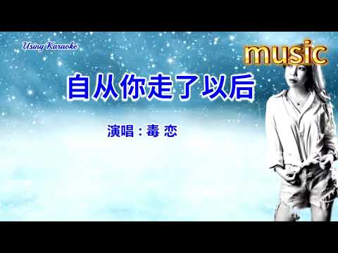 自從你走了以後-毒戀KTV 伴奏 no vocal 無人聲 music 純音樂 karaoke 卡拉OK 伴唱自從你走了以後-毒戀