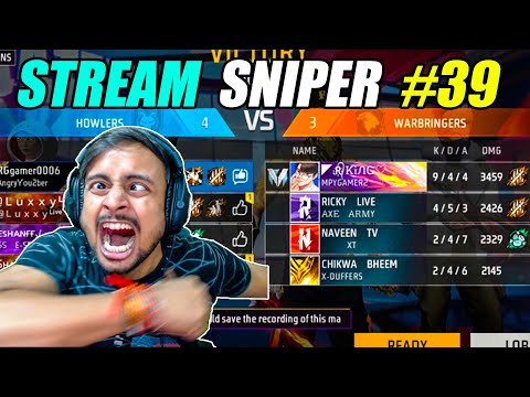 RG GAMER VS H@CKER STREAM SNIPER | FREE FIRE GAMEPLAY #39