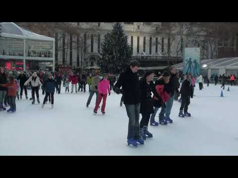 Bryant Park on Christmas Eve