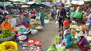 Cambodia Market Street Food - Breakfast @ Samrong Yoang & Boeng Tompun Market, & More
