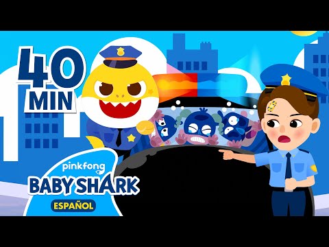 Policía Tiburón Bebé Nos Cuida de Noche y de Día | Juego de Policía & Ladrón | Baby Shark en español