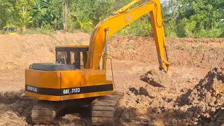 มือใหม่หัดขับแต่งบ่อเก่า CAT E120B รถขุดในตำนานชมไปบ่นไป excavator