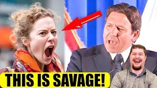 Ron DeSantis FIRES BACK at pathetic woke heckler, wrecks them for moronic outburst