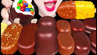 ASMR Chocolate Ice Dessert 초콜릿 아이스 디저트 먹방 Mukbang, Eating