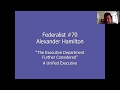 Hamilton's Views on Executive Power