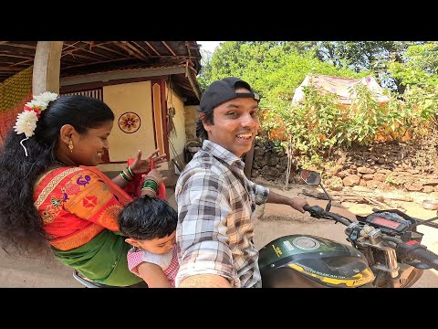 बायको आणि विहा सोबत गेलो बाप्पाच्या दर्शनाला 😍 | Konkan Sanskruti Family Vlog