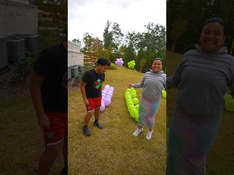 Brian vs Yeni en Carrera de Globos 😅 #shorts