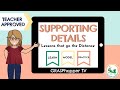 Identifying Supporting Details in Paragraphs