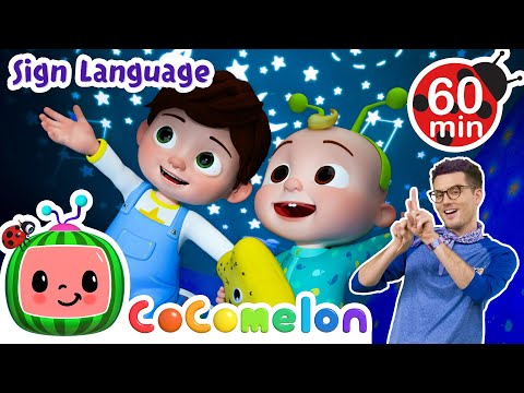 Twinkle Twinkle Little Star⭐ | Cocomelon Nursery Rhymes | Learn ASL & Baby Sign Language for Kids