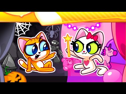 Secret Room Under The Bed 🎀 Happy VS Angry Room 🌟 Baby Learning Cartoon by Purr-Purr Stories