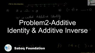 Problem2-Additive Identity & Additive Inverse