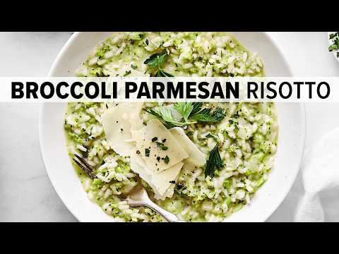 BROCCOLI PARMESAN RISOTTO | The perfect risotto recipe!