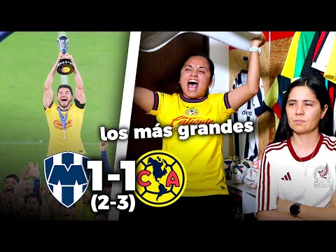 TRICAMPEONES! Reacción: RAYADOS 1-1 (2-3) AMÉRICA *Los más grandes | Dúo Dinámico