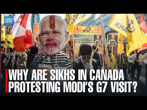 YouTube video thumbnail: Modi’s Canada Visit Sparks Backlash From Sikh Community | G7 Summit