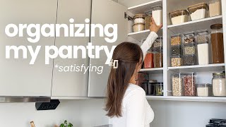 Pantry organization | satisfying restocking & how to | small space