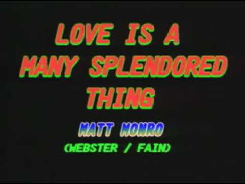 MATT MONRO – 11 – LOVE IS A MANY SPLENDORED THING