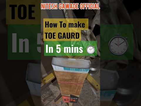 How To make TOE GAURD for Cricket Bat( NG SPORTS +91 7038879750) #cricket #cricketbats