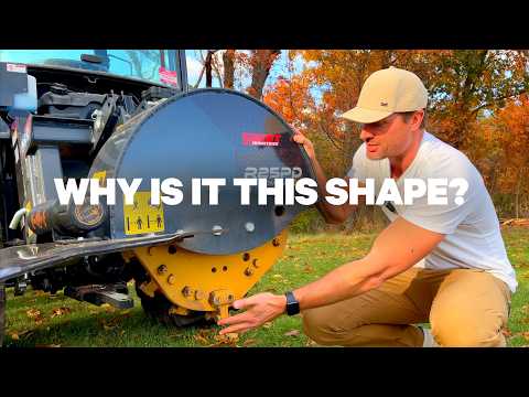 THIS THING TURNS STUMPS INTO POWDER! REIST STUMP GRINDER