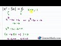 Solving Absolute Value Equations