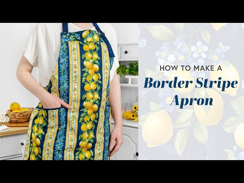 How To Make A Border Stripe Apron | Shabby Fabrics