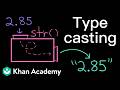 Understanding Type Errors and Type Casting