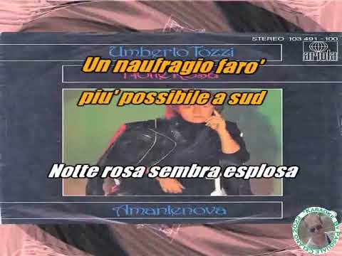 Umberto Tozzi   Notte rosa KARAOKE FAIR USE