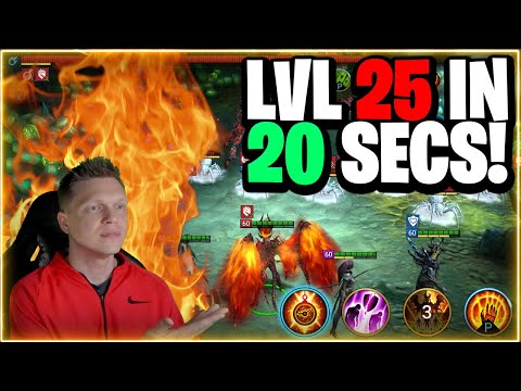 WRECKING Spider 25 in 20 Seconds 100% WIN-RATE! | RAID Shadow Legends