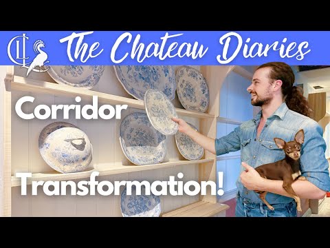 The Chateau's  Dark, Ugly Kitchen Corridor is Transformed!