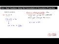 Properties of Addition and Their Applications