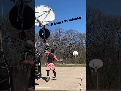 Last one took a minute 🤯 #espn #trickshot