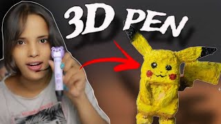 I made Pikachu with 3D Pen 😱, #3dpenart