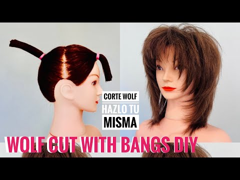 Wolf Cut with Bangs DIY  - CORTE WOLF HAZLO TU MISMA