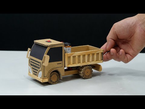 How to make Powered Truck - DIY Cardboard Powered Car