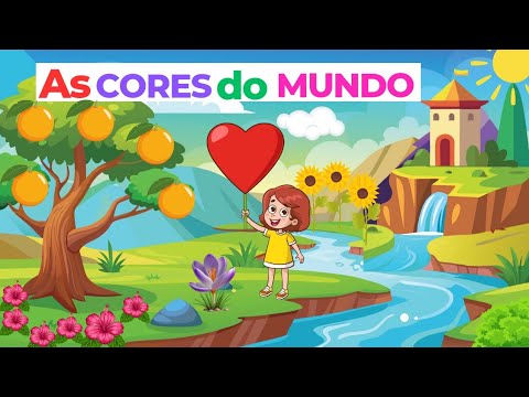 As CORES do MUNDO | Vídeo educativo ensinando as CORES para crianças | Cores