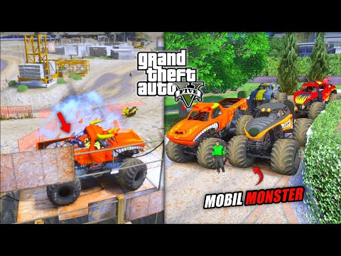 GOKIL !! Aku Berhasil Menemukan & Koleksi SEMUA MOBIL MONSTER TERLANGKA Di Kota GTA 5 MOD