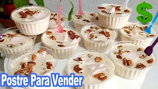 VASITOS DE POSTRE para VENDER Sin HORNO Gana DINERO desde Casa GELATINA DE NUEZ || INCLUYE COSTOS