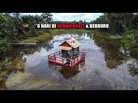 6 HARI BIKIN RUMAH RAKIT, BERBURU & PASANG BANYAK PANCING IKAN PREDATOR DI SUNGAI😅 #bocahpecicilan