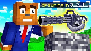 Minecraft, But a Random Gun Spawns Every Minute