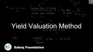 Yield Valuation Method