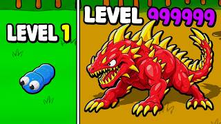 EVOLUI ESSA MINHOCA PARA UM MONSTRO DEVORADOR NÍVEL MÁXIMO NO EAT TO EVOLVE!!!