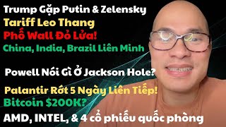 Trump, Putin & Zelensky; China, India, Brazil Liên Minh; Bitcoin $200K. PLTR, AMD, 4 cp quốc phòng