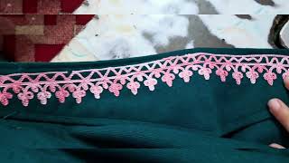 Aari work on pheran by @Aareenasart
